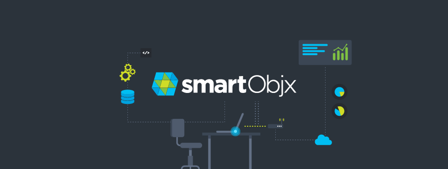 smartObjx platform connecting APIs, databases, analytics, and cloud services